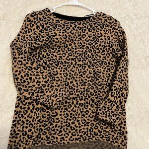 Cynthia Rowley Cheetah Print Sweater